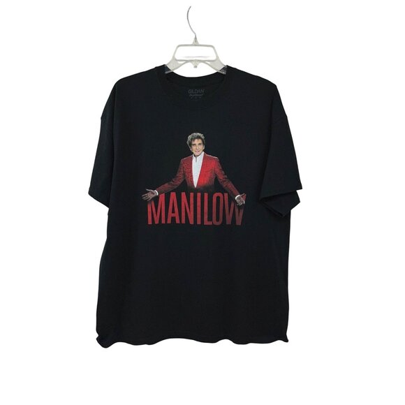 Gildan Other - Barry Manilow T-Shirt Unisex XL 2017 Tour Gildan DryBlend Black Used
